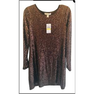 Michael Kors Chocolate 40% Sequin Dress